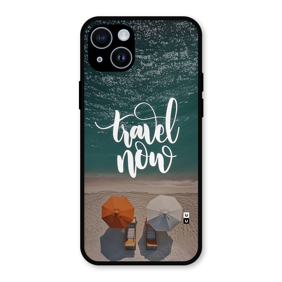 Travel Now Metal Back Case for iPhone 14