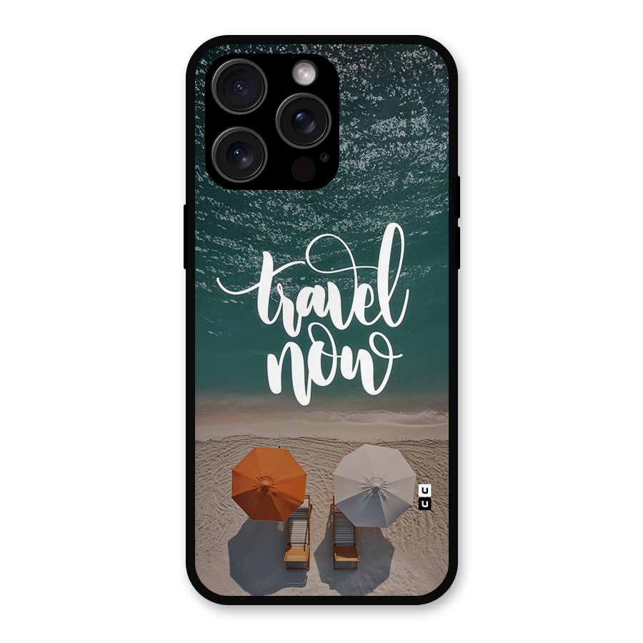 Travel Now Metal Back Case for iPhone 15 Pro Max