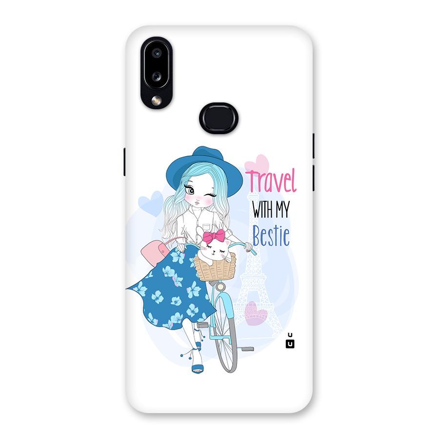 Travel With My Bestie Back Case for Galaxy A10s
