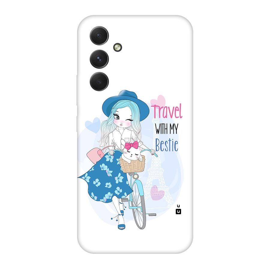 Travel With My Bestie Back Case for Galaxy A54
