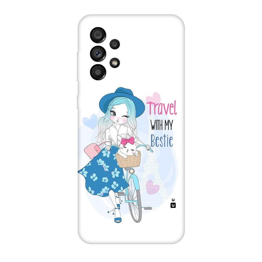 Travel With My Bestie Back Case for Galaxy A73 5G