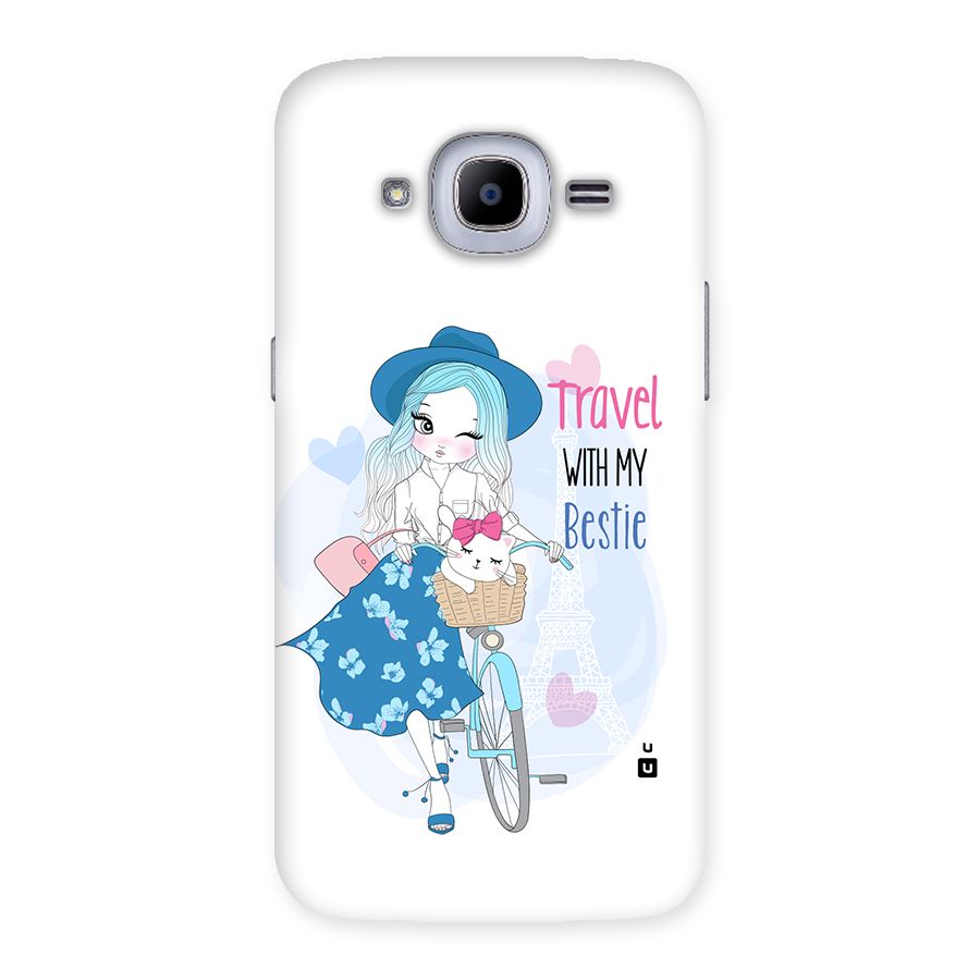Travel With My Bestie Back Case for Galaxy J2 Pro