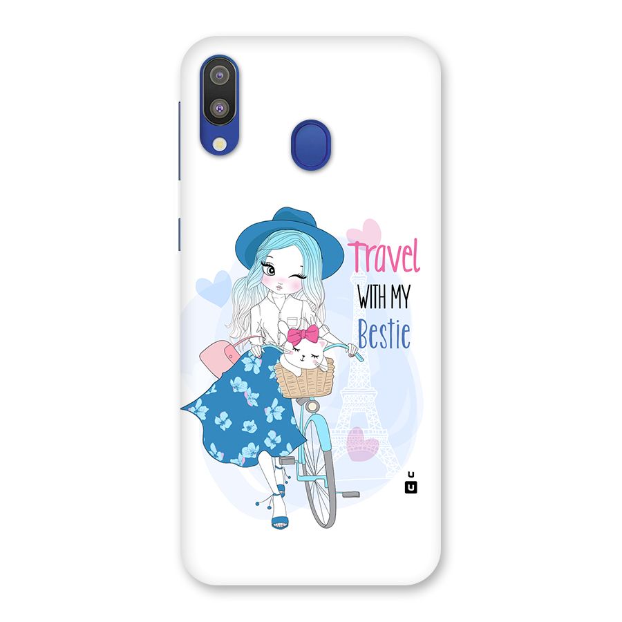 Travel With My Bestie Back Case for Galaxy M20