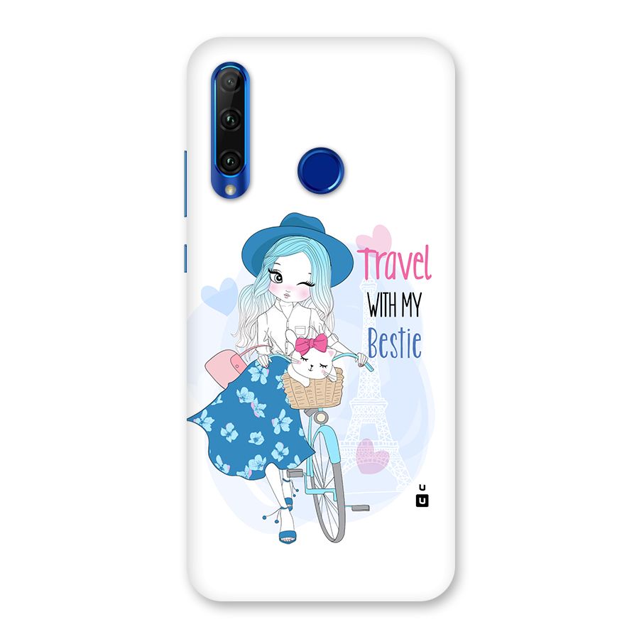 Travel With My Bestie Back Case for Honor 20i
