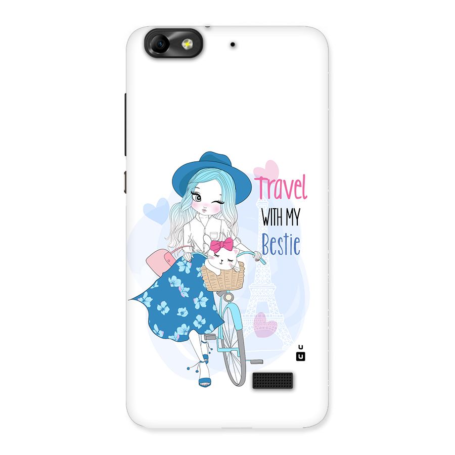 Travel With My Bestie Back Case for Honor 4C