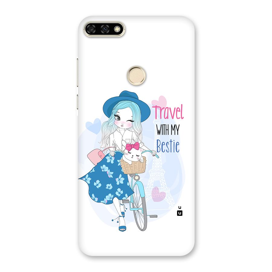 Travel With My Bestie Back Case for Honor 7A