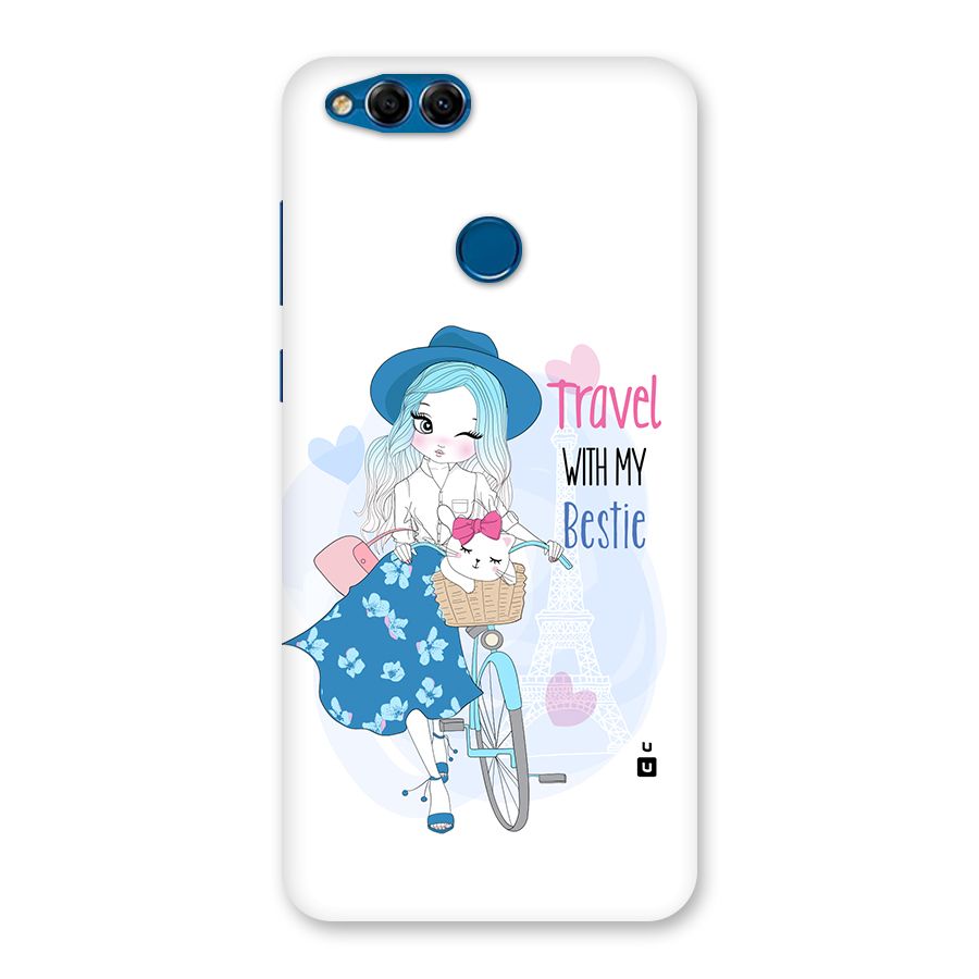 Travel With My Bestie Back Case for Honor 7X