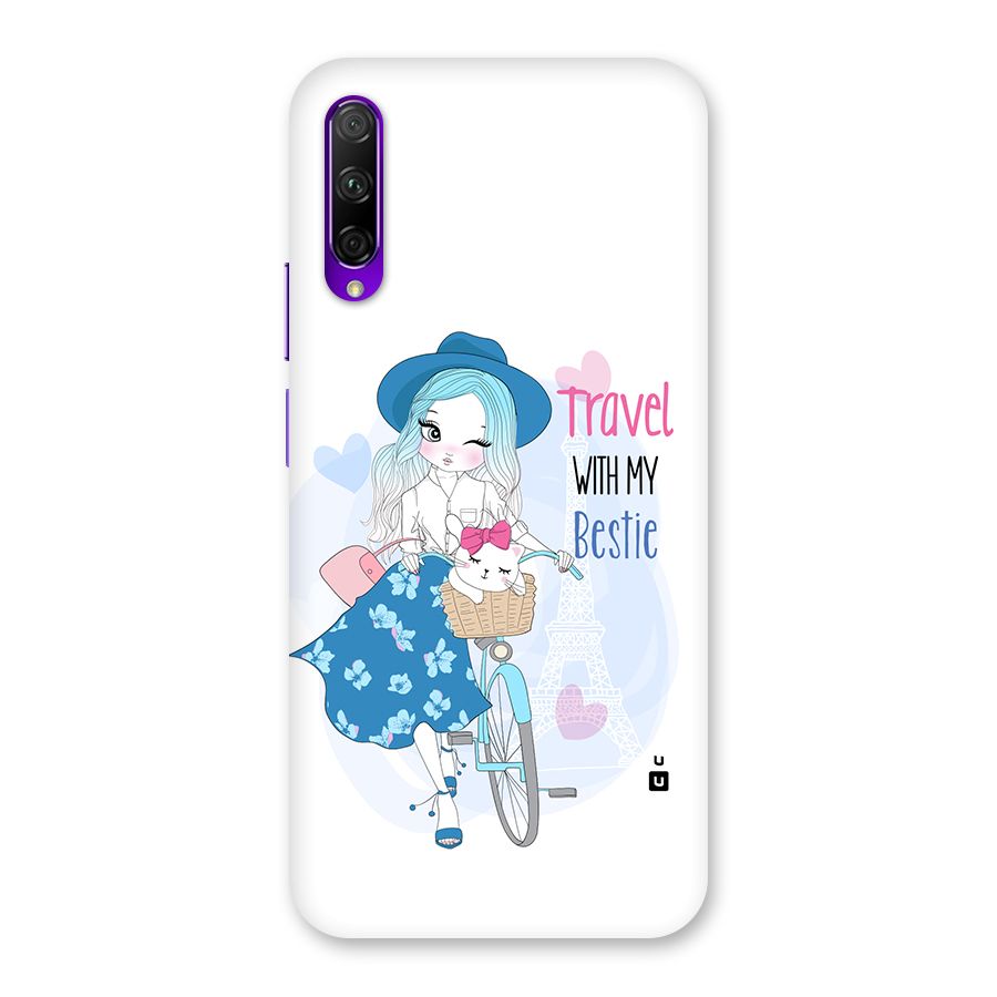 Travel With My Bestie Back Case for Honor 9X Pro