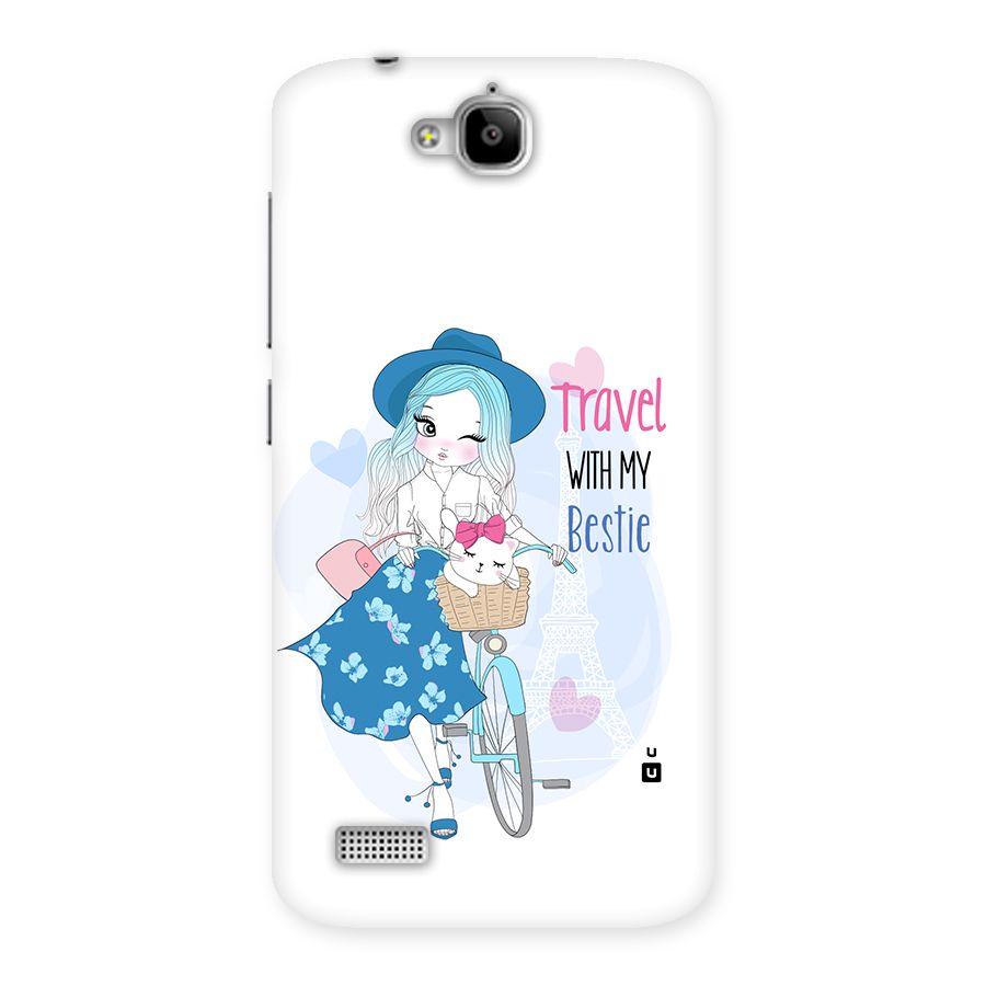 Travel With My Bestie Back Case for Honor Holly