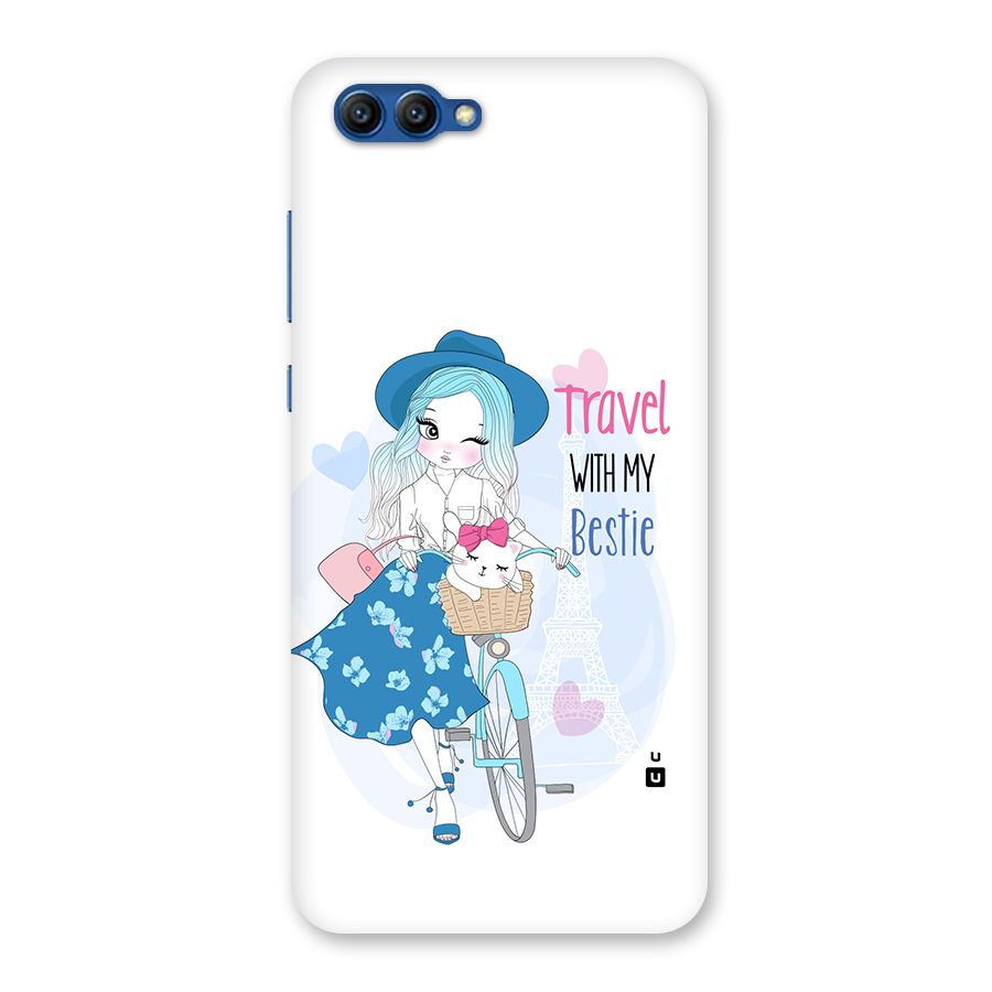Travel With My Bestie Back Case for Honor View 10