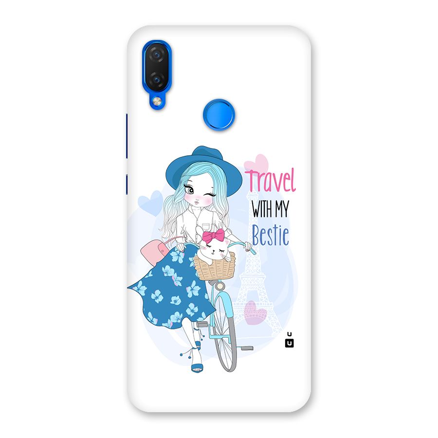 Travel With My Bestie Back Case for Huawei P Smart Plus