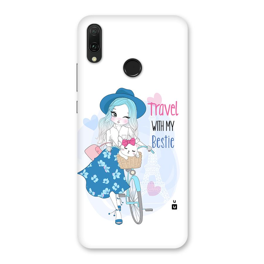 Travel With My Bestie Back Case for Huawei Y9 (2019)
