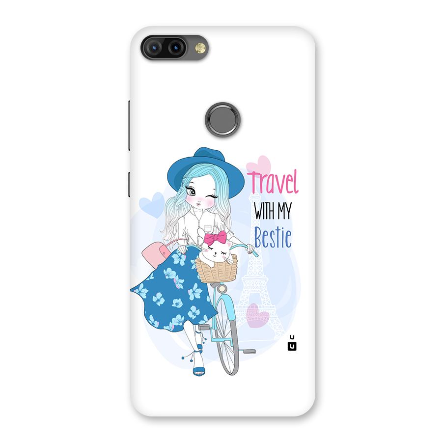 Travel With My Bestie Back Case for Infinix Hot 6 Pro