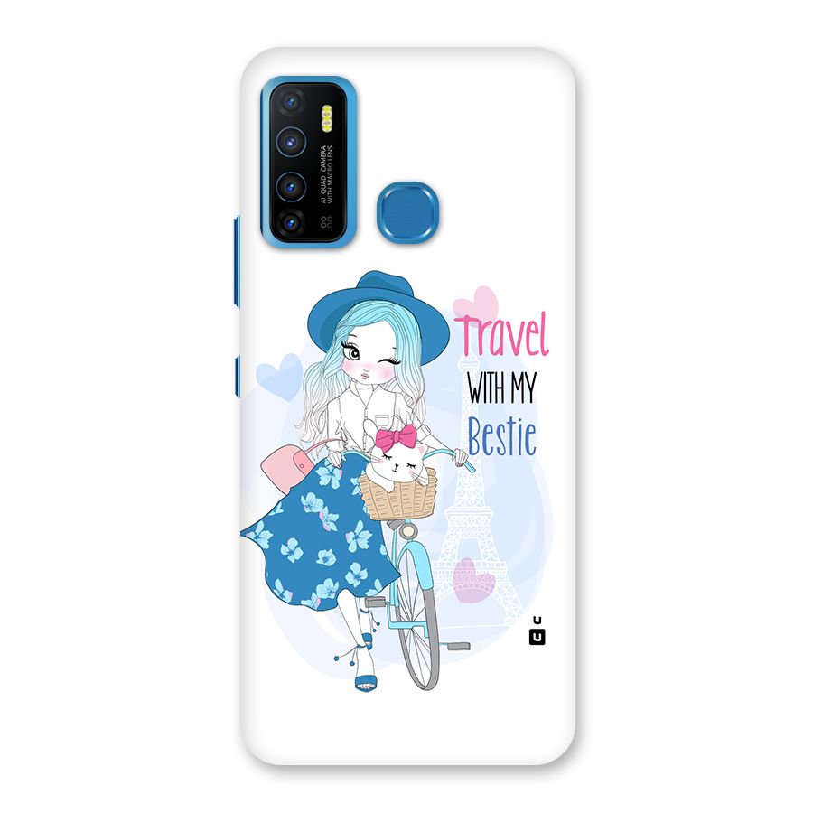 Travel With My Bestie Back Case for Infinix Hot 9