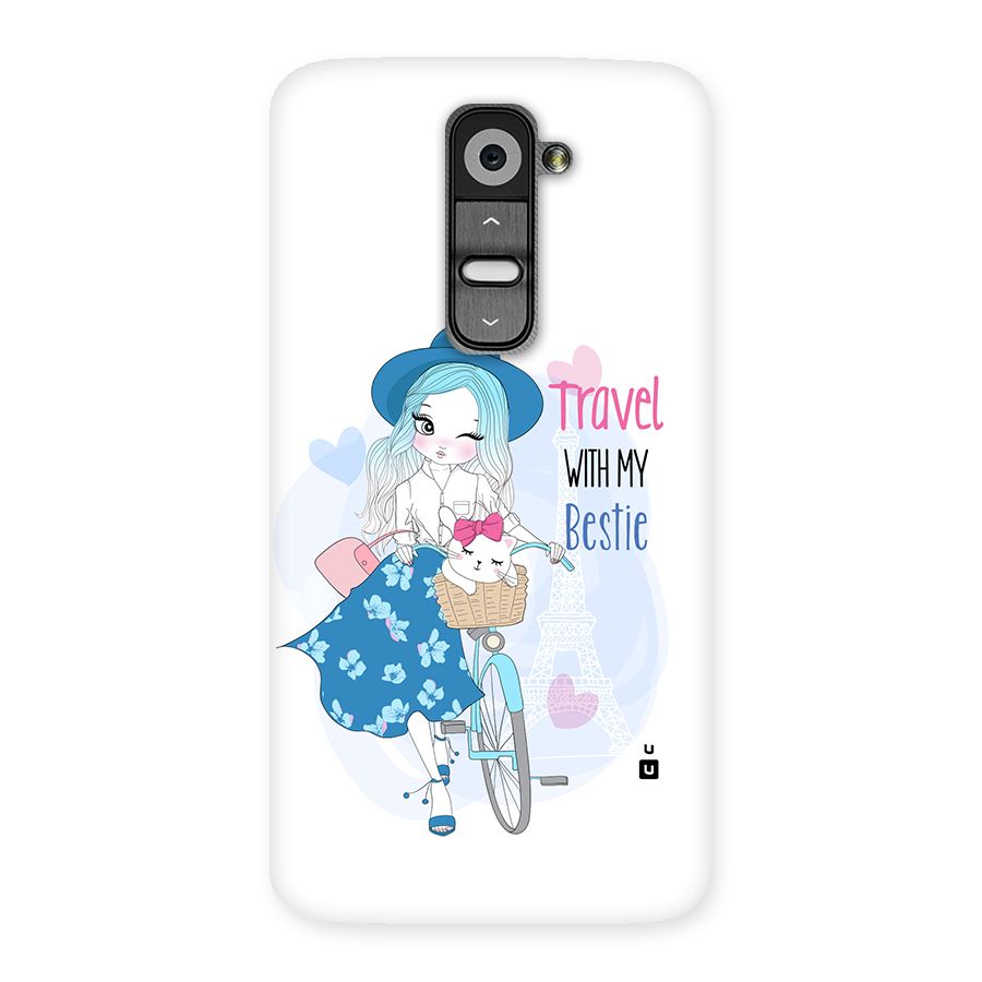 Travel With My Bestie Back Case for LG G2