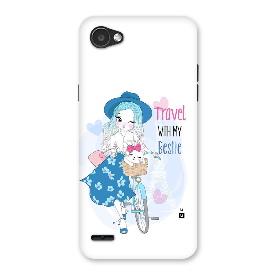 Travel With My Bestie Back Case for LG Q6