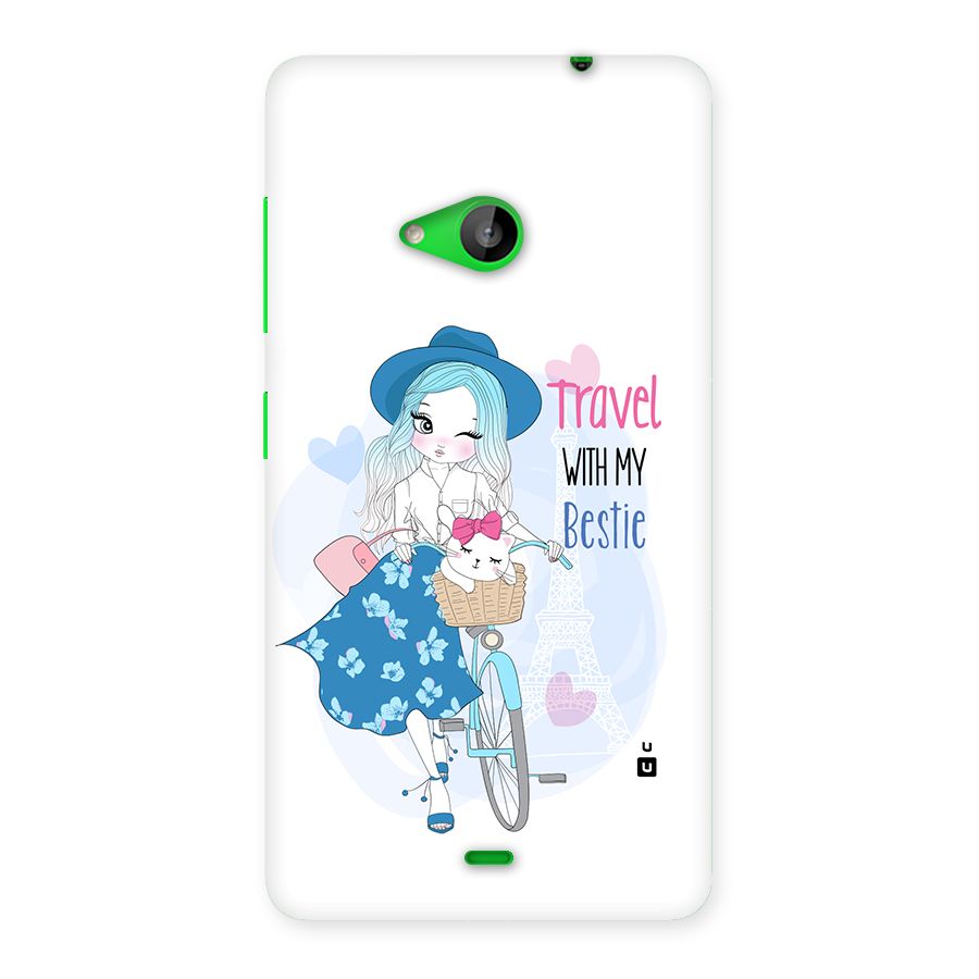 Travel With My Bestie Back Case for Lumia 535