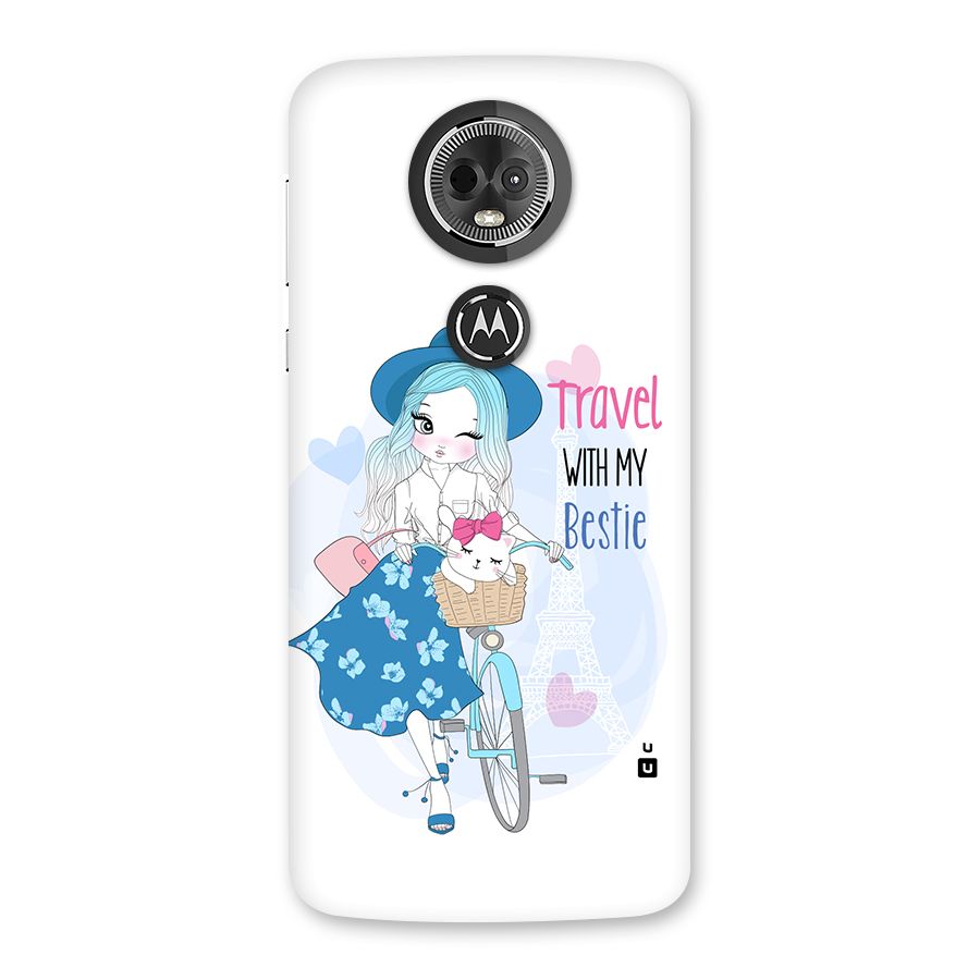 Travel With My Bestie Back Case for Moto E5 Plus