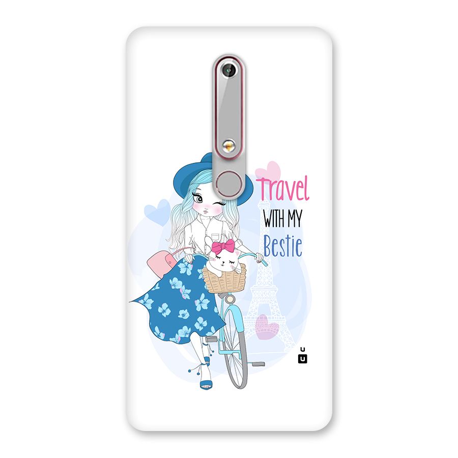 Travel With My Bestie Back Case for Nokia 6.1