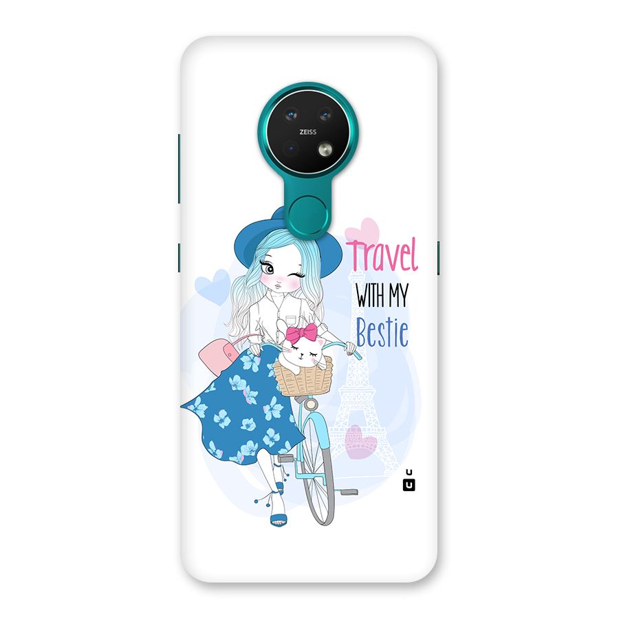 Travel With My Bestie Back Case for Nokia 7.2