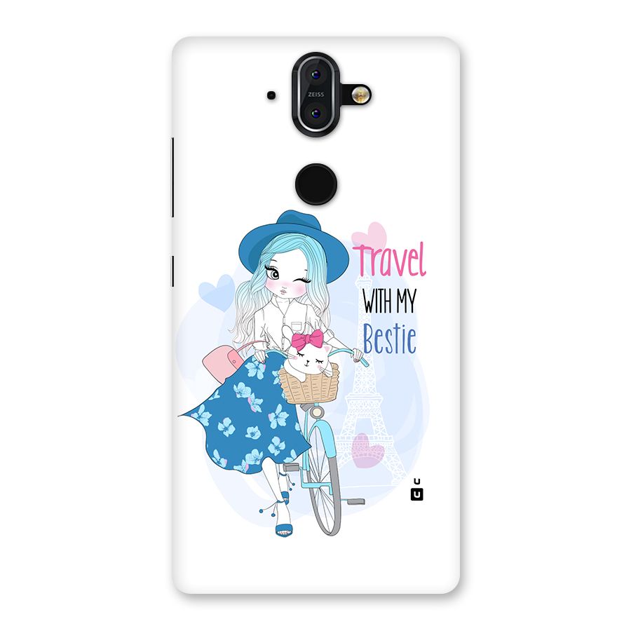 Travel With My Bestie Back Case for Nokia 8 Sirocco