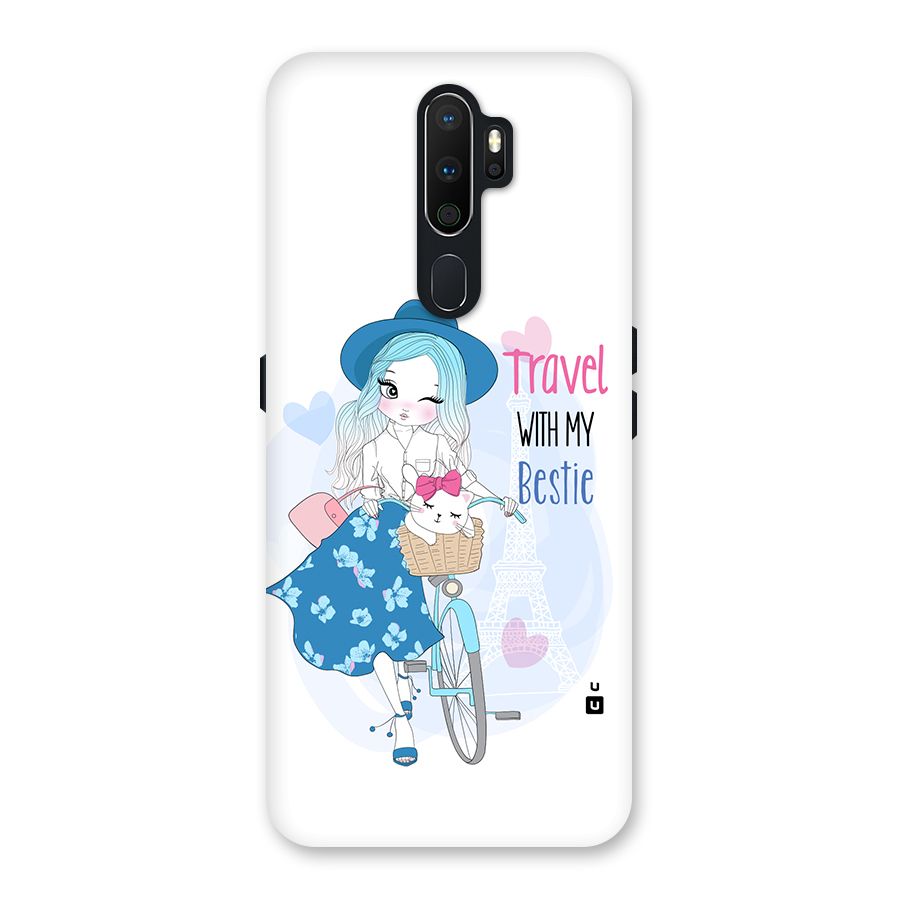 Travel With My Bestie Back Case for Oppo A5 (2020)