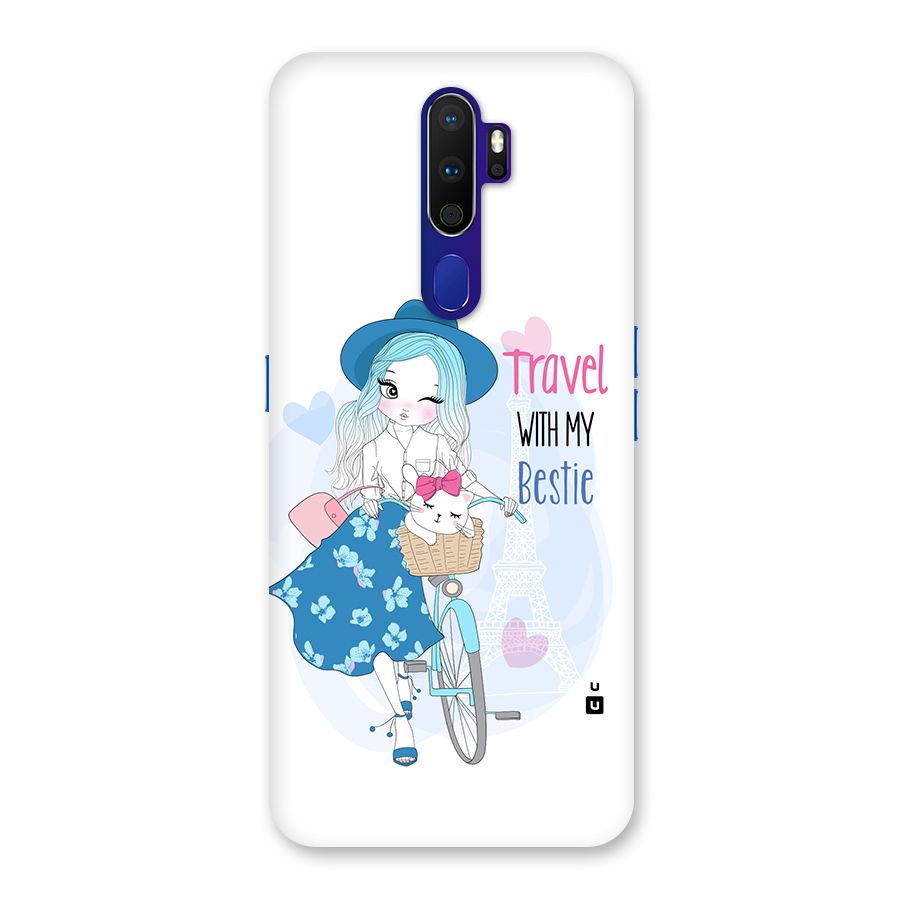 Travel With My Bestie Back Case for Oppo A9 (2020)