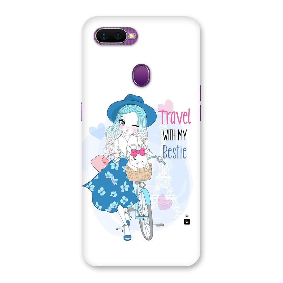 Travel With My Bestie Back Case for Oppo F9