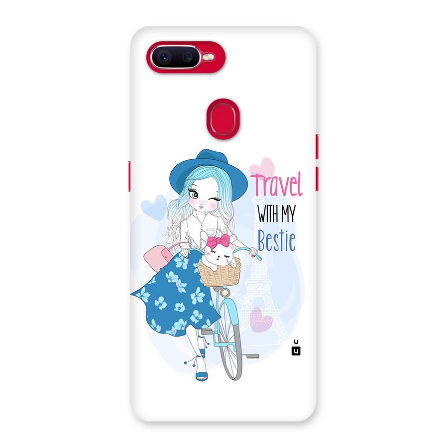Travel With My Bestie Back Case for Oppo F9 Pro