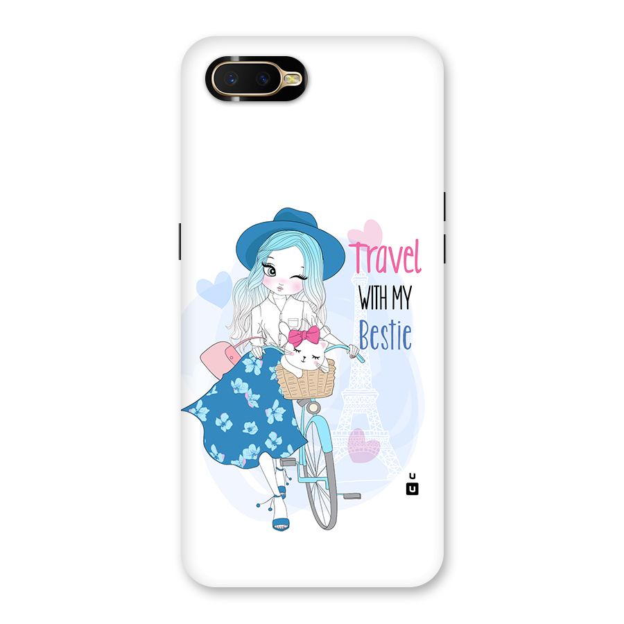 Travel With My Bestie Back Case for Oppo K1