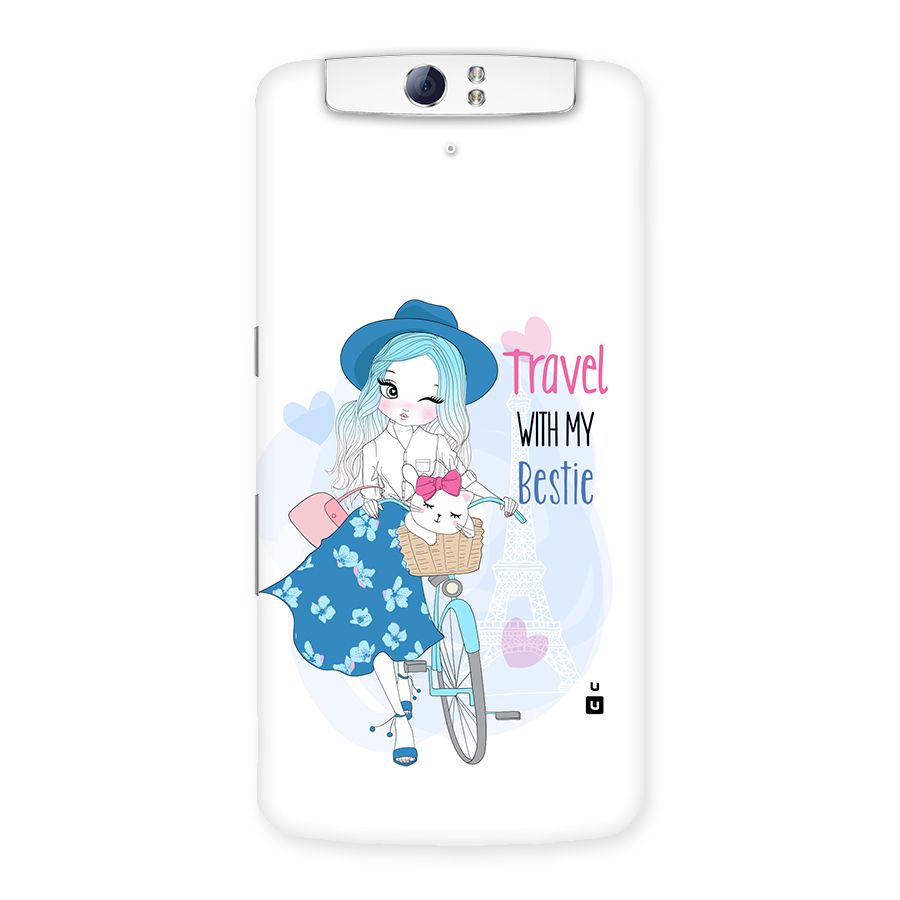 Travel With My Bestie Back Case for Oppo N1