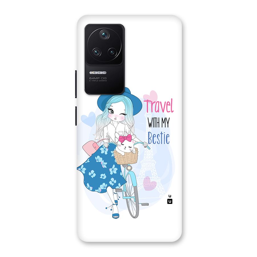 Travel With My Bestie Back Case for Poco F4 5G