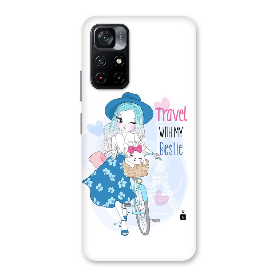 Travel With My Bestie Back Case for Poco M4 Pro 5G