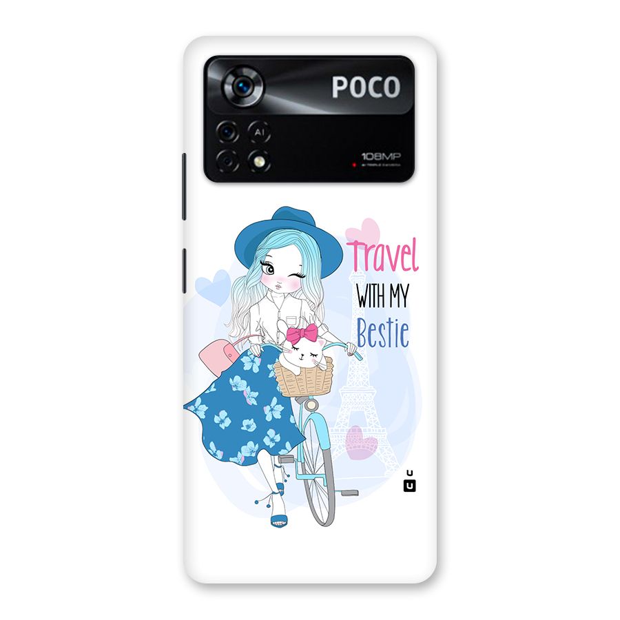 Travel With My Bestie Back Case for Poco X4 Pro 5G