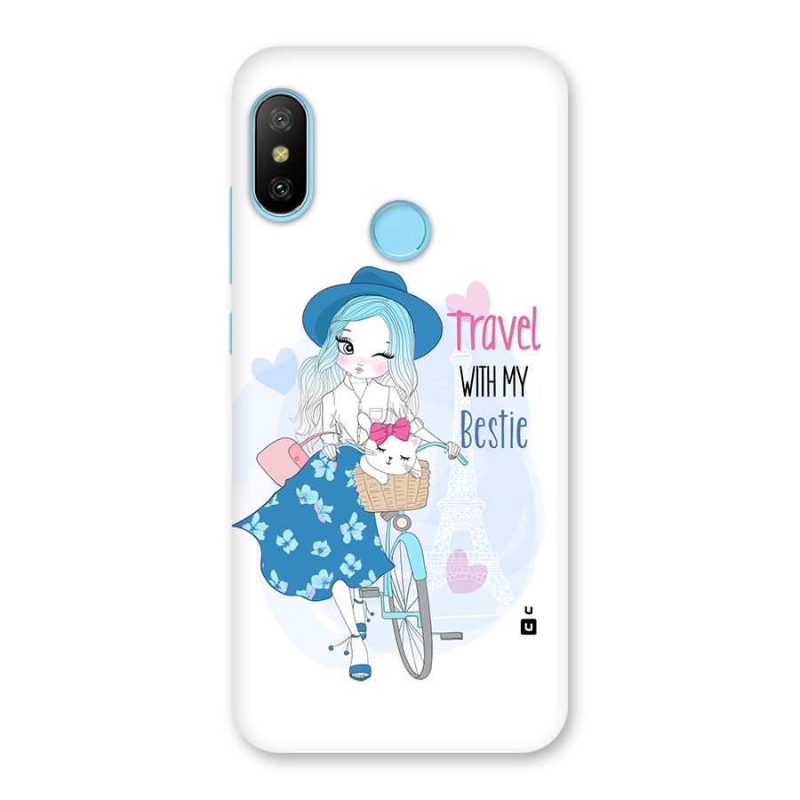 Travel With My Bestie Back Case for Redmi 6 Pro