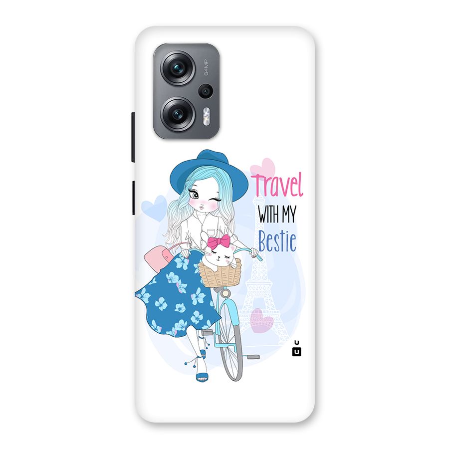 Travel With My Bestie Back Case for Redmi K50i