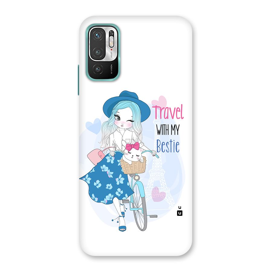 Travel With My Bestie Back Case for Redmi Note 10T 5G
