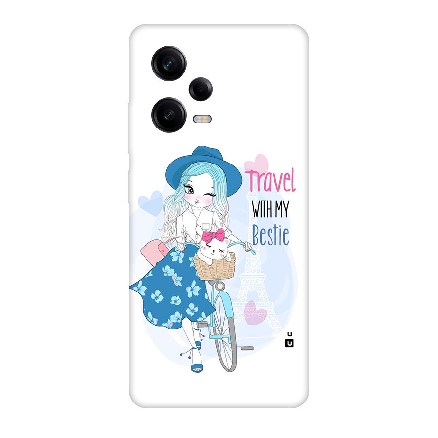 Travel With My Bestie Back Case for Redmi Note 12 Pro