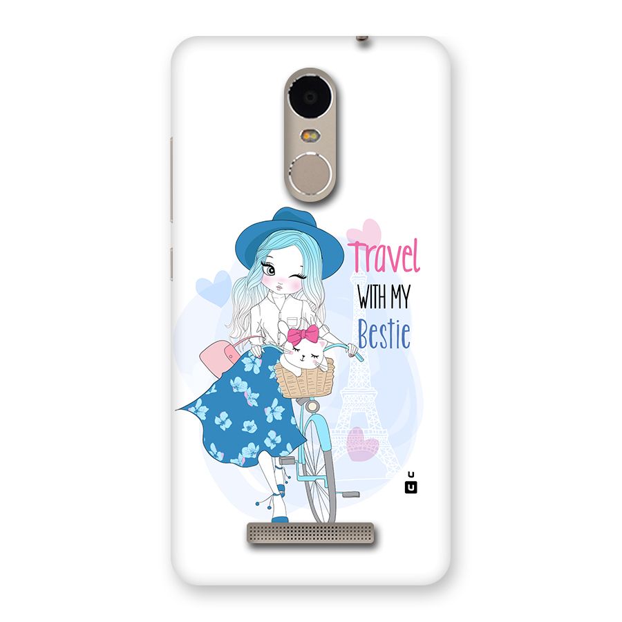 Travel With My Bestie Back Case for Redmi Note 3
