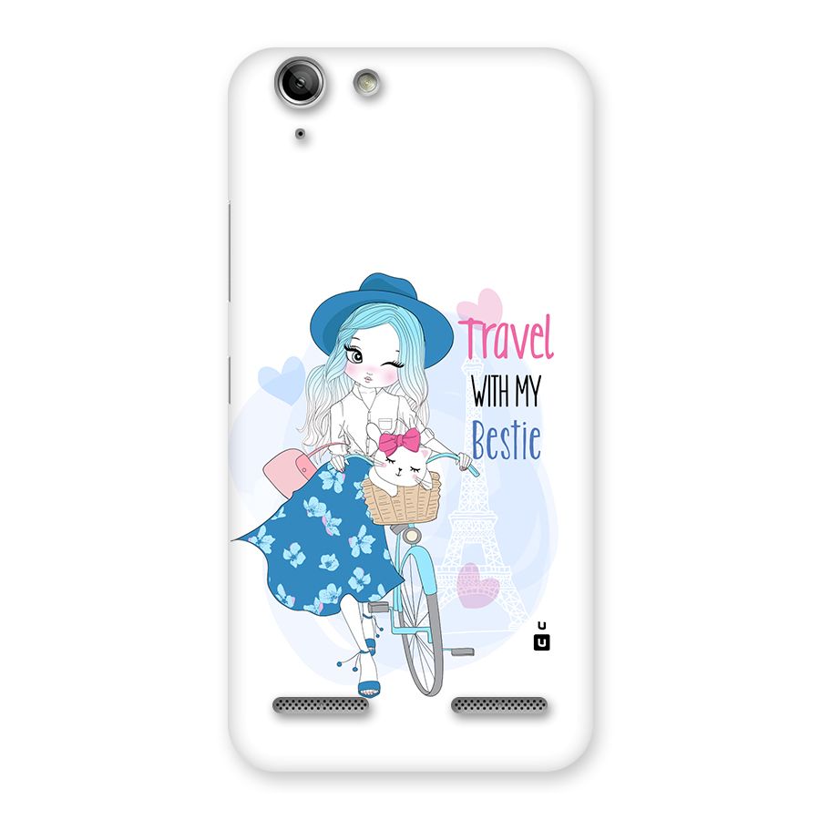Travel With My Bestie Back Case for Vibe K5