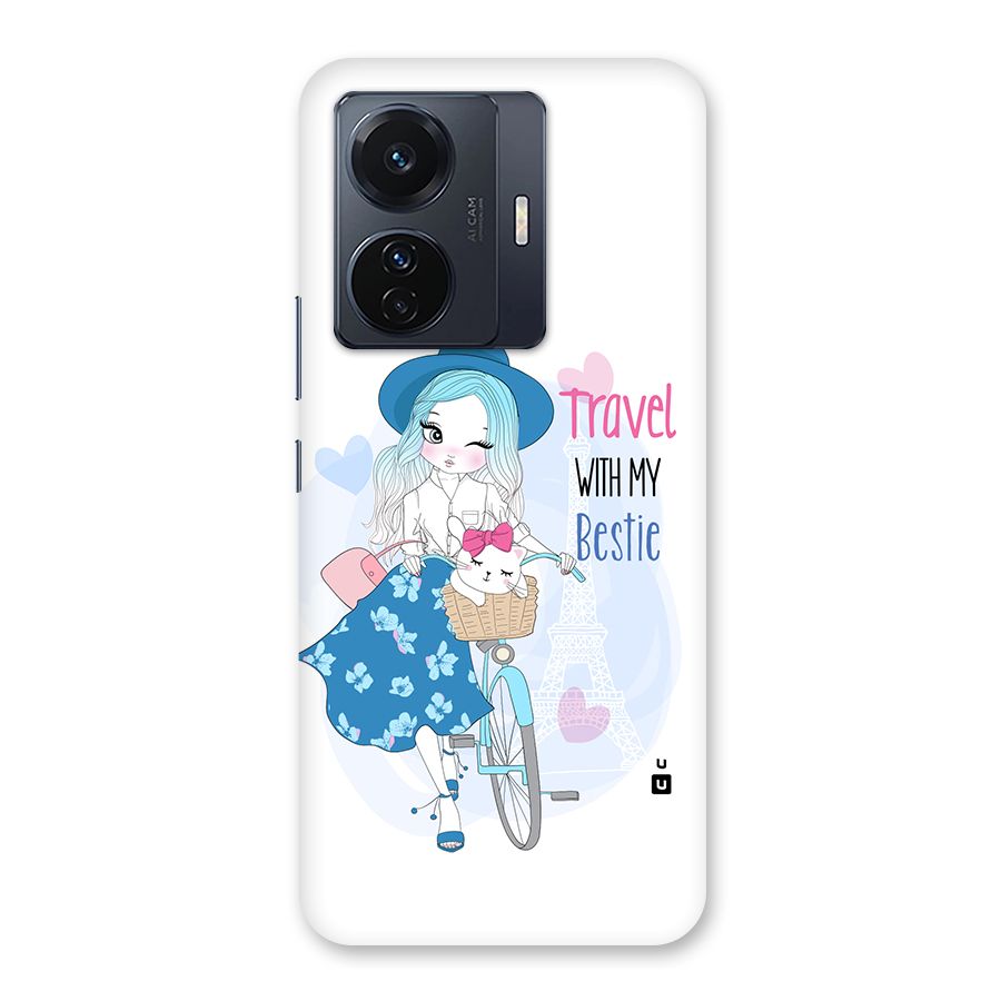 Travel With My Bestie Back Case for Vivo T1 Pro