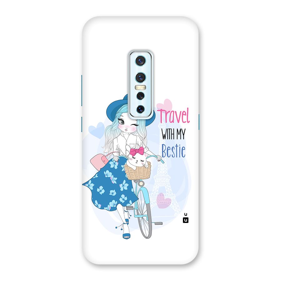 Travel With My Bestie Back Case for Vivo V17 Pro