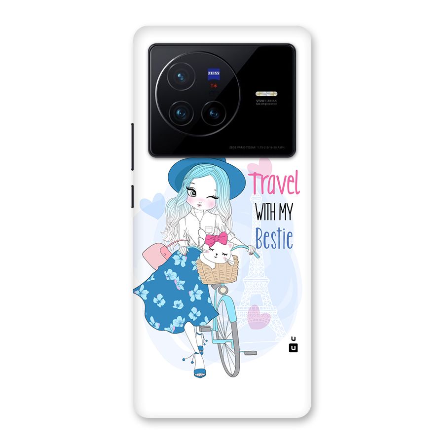 Travel With My Bestie Back Case for Vivo X80