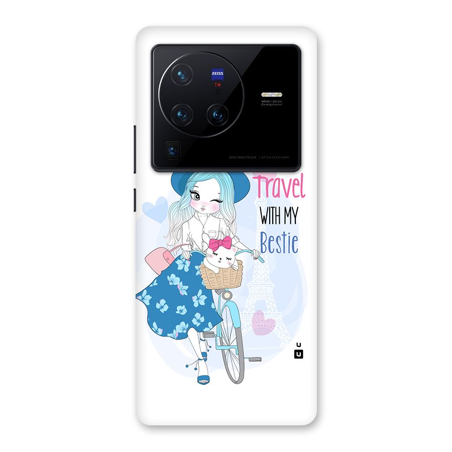 Travel With My Bestie Back Case for Vivo X80 Pro