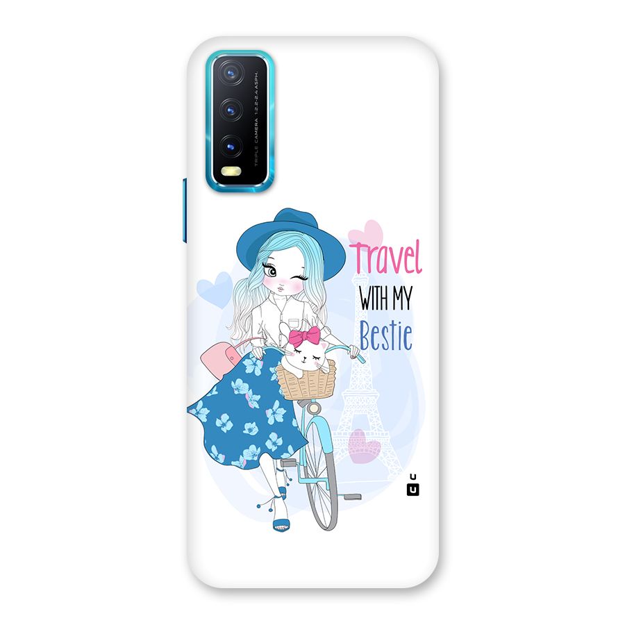 Travel With My Bestie Back Case for Vivo Y20