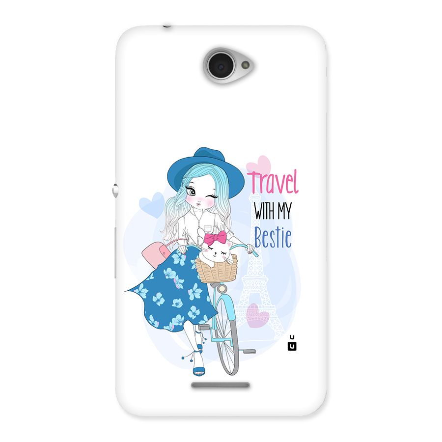 Travel With My Bestie Back Case for Xperia E4