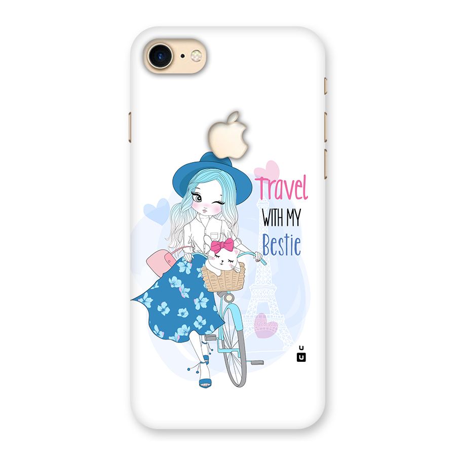 Travel With My Bestie Back Case for iPhone 7 Apple Cut