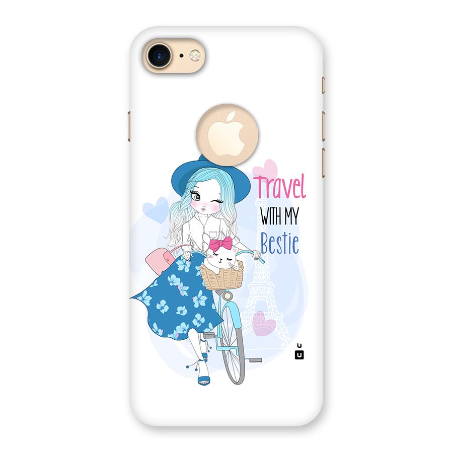 Travel With My Bestie Back Case for iPhone 7 Logo Cut