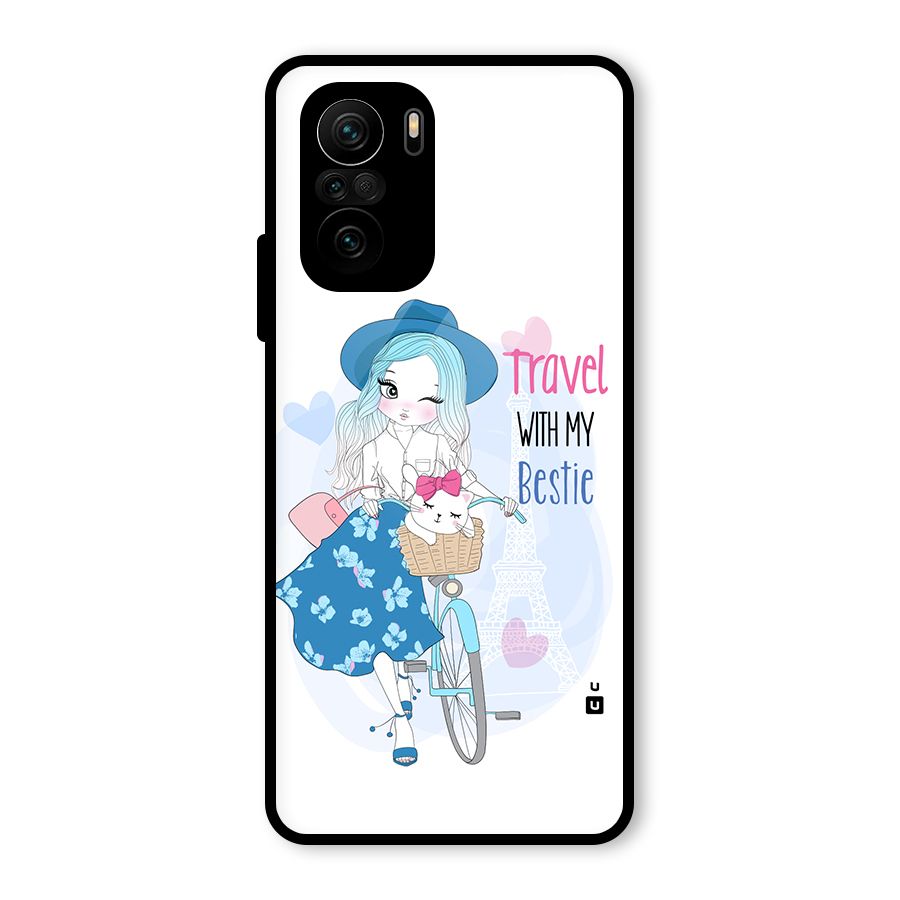Travel With My Bestie Glass Back Case for Mi 11X Pro