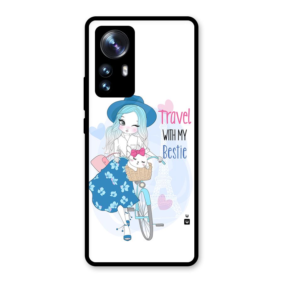 Travel With My Bestie Glass Back Case for Xiaomi 12 Pro